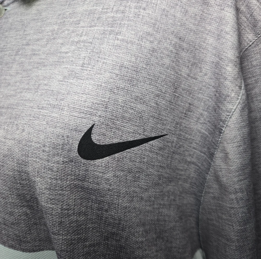 Nike Golf Polo‎ Mens XL Dri Fit Gray Short Sleeve Shirt